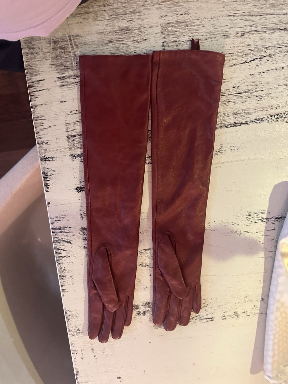 Zara Long Leather Gloves Both Left Hands